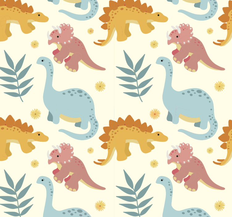 Minimalist style dinosaur blind - TenStickers