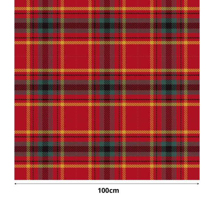 Christmas red tartan texture roller blind - TenStickers