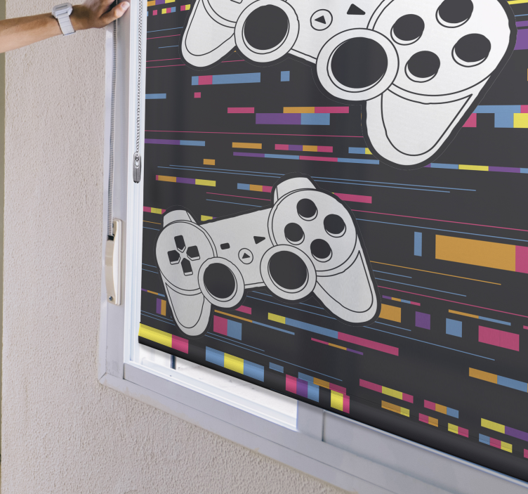 Multicolour remote console Geek blind - TenStickers