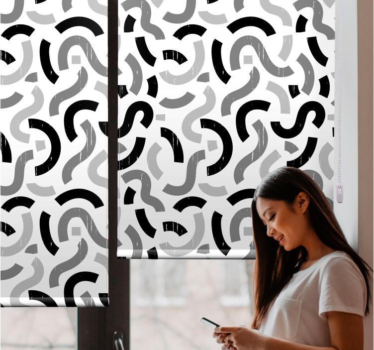 Abstract Curvy Patterns texture and pattern blind - TenStickers