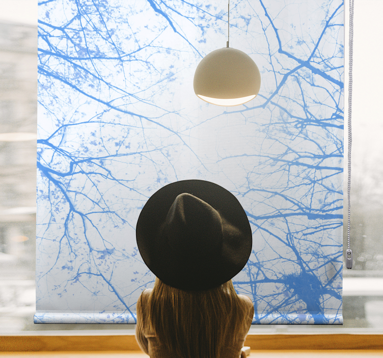 Azure Tree Limbs tree roller blind - TenStickers