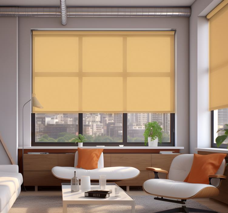 Beige Living room window blind - TenStickers