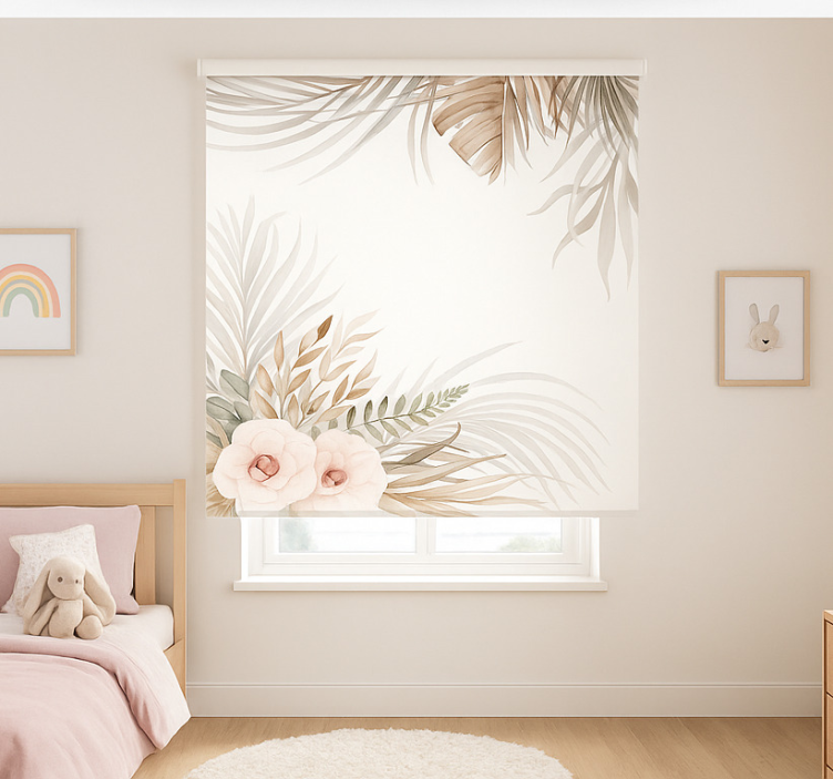 Boho floral design childrens blind - TenStickers