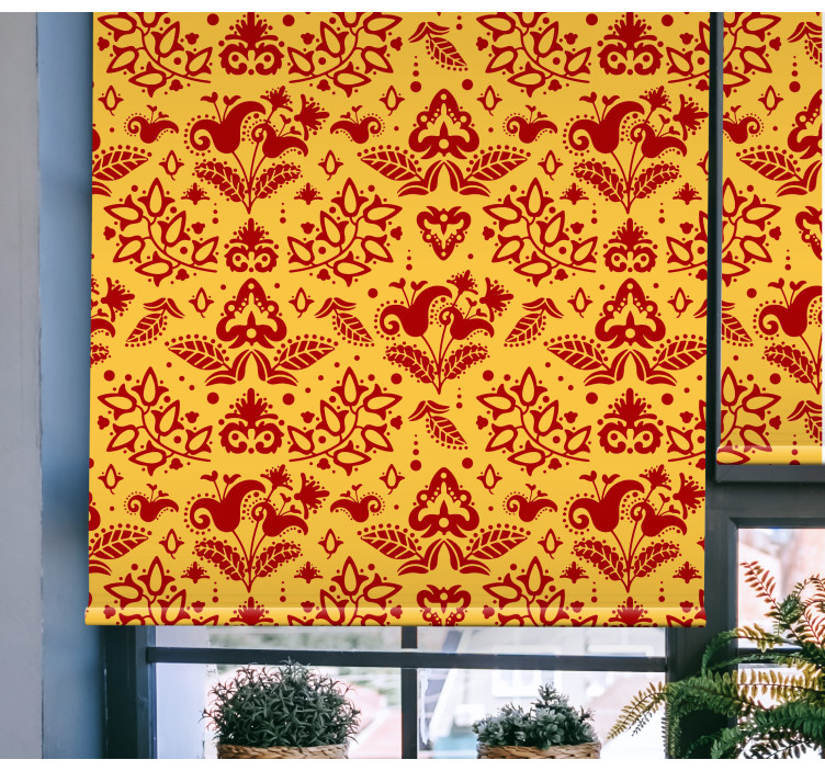 Botanical Motif Style flower blind - TenStickers