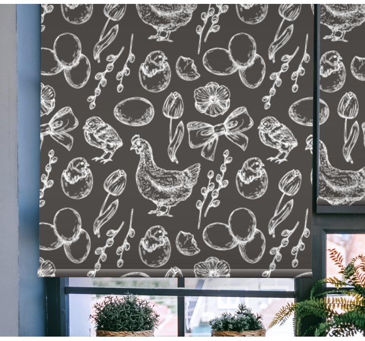 Charming Chicken Patterns animal blind - TenStickers