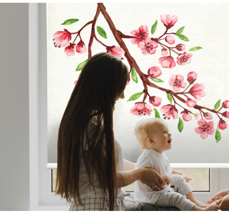 Cherry Blossom Branch flowers and plant blind - TenStickers