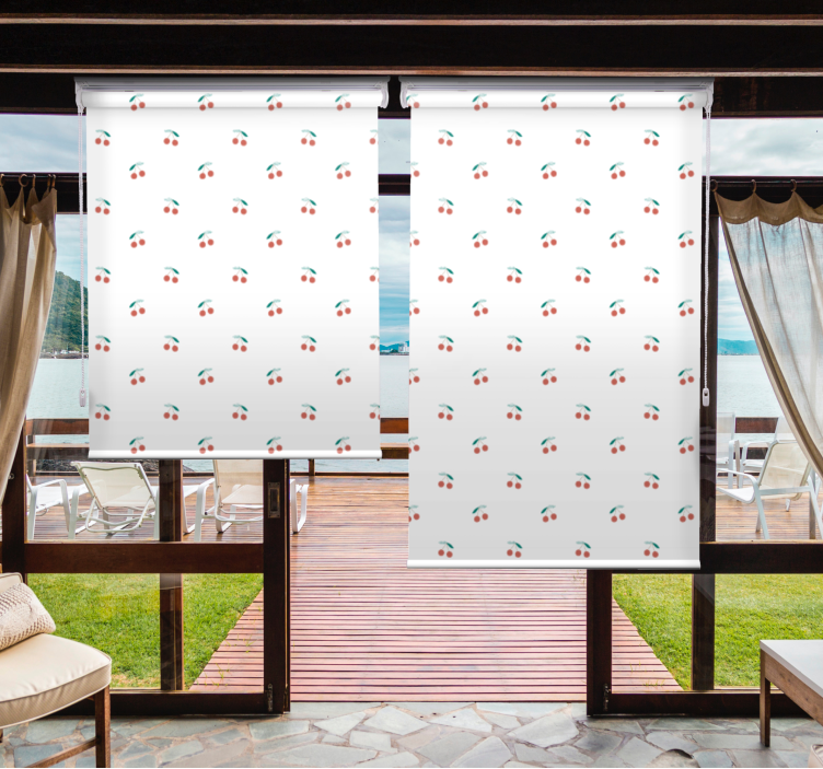 Cherry Pattern Design fruit and vegetable blind - TenStickers