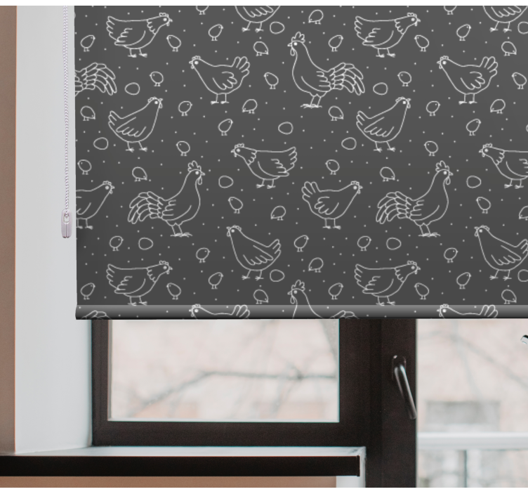 Chickens and Eggs animal blind - TenStickers