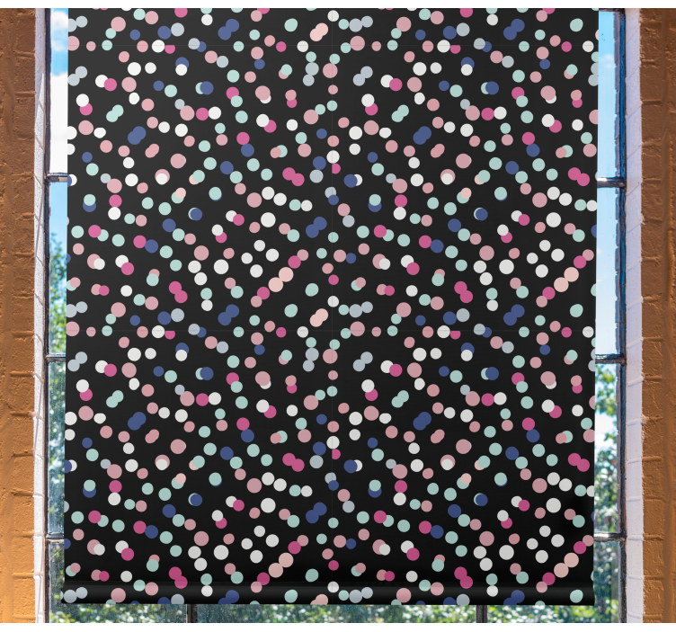 Colorful dot pattern teenage  roller blind - TenStickers