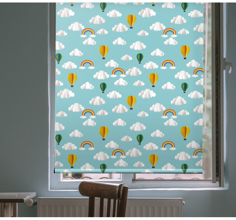 Air balloons and rainbows cloud blind - TenStickers