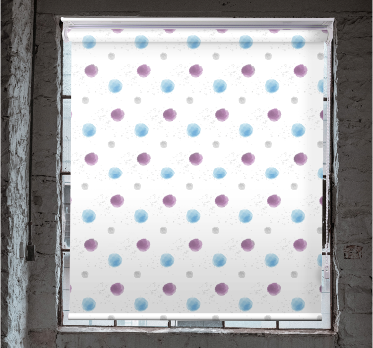 Colorful patterned dots childrens blind - TenStickers