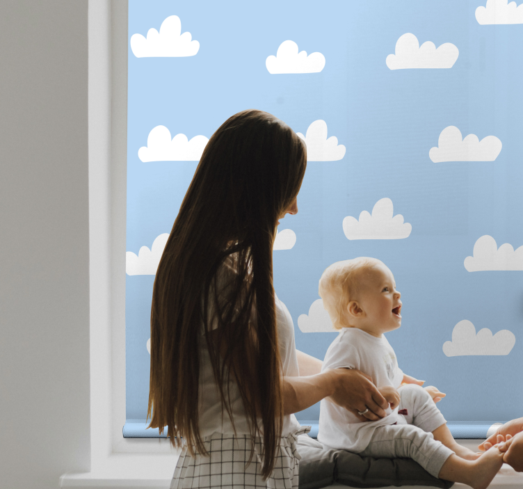 Cumulus Cloud Pattern childrens blind - TenStickers