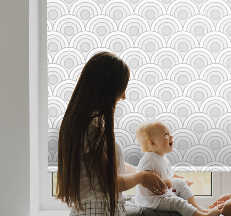 Curved Gray Patterns texture and pattern blind - TenStickers