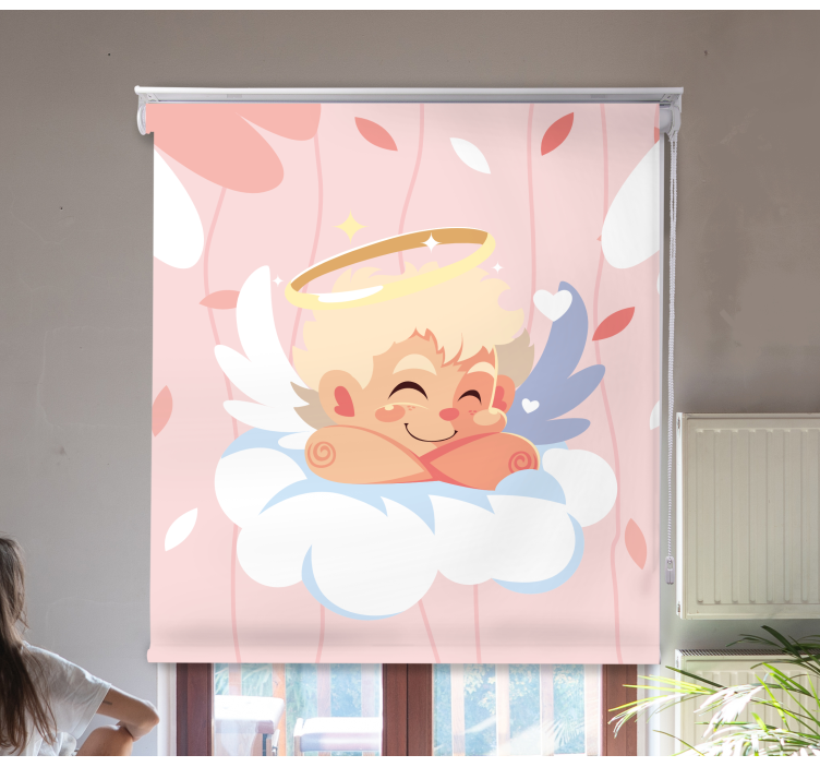 Cute Angelic Character funky roller blind - TenStickers