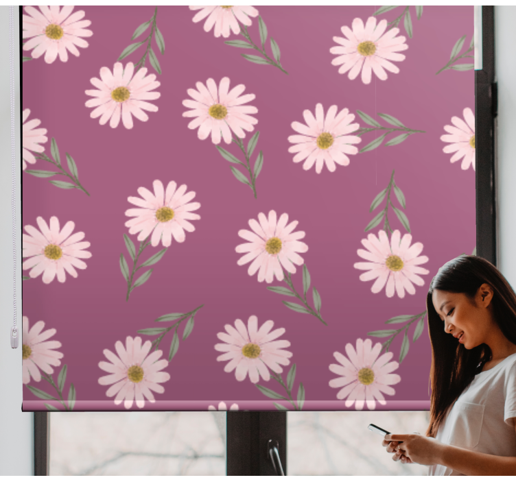 Daisy Floral Theme flowers and plant blind - TenStickers