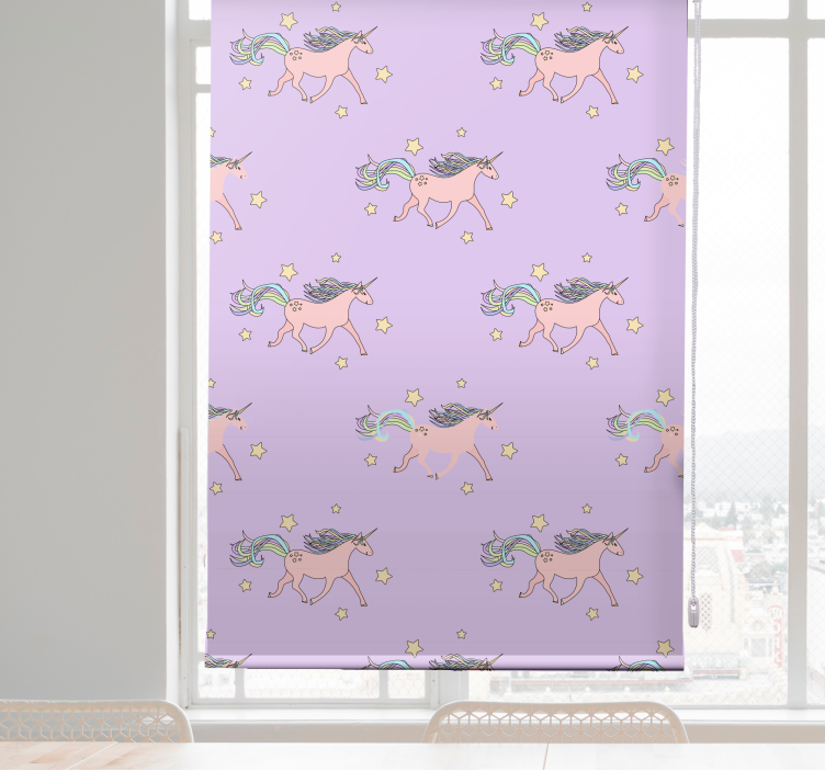 Dancing Unicorns Pattern animal blind - TenStickers