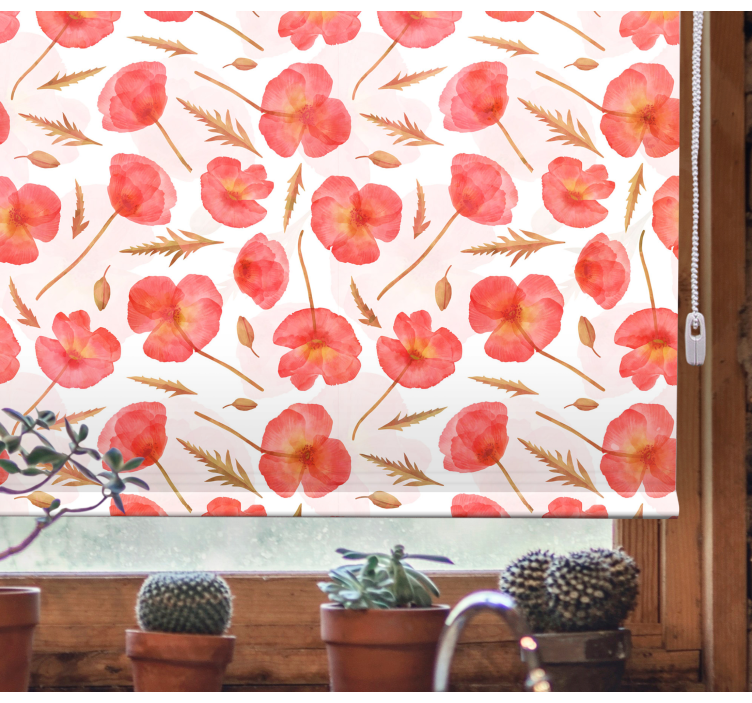Delicate floral patterns flowers and plant blind - TenStickers