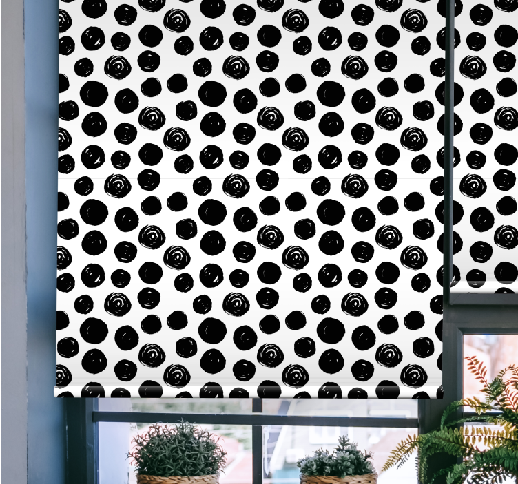 Dotted Black Patterns texture and pattern blind - TenStickers