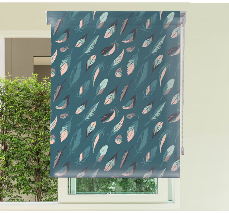 Elegant Leaf Patterns flowers and plant blind - TenStickers