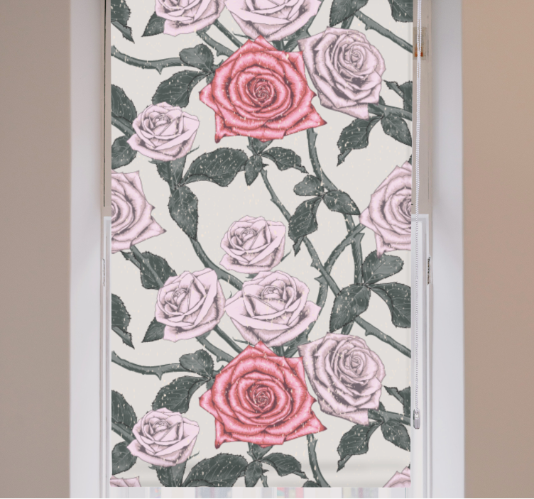 Elegant Rose Arrangement flowers and plant blind - TenStickers