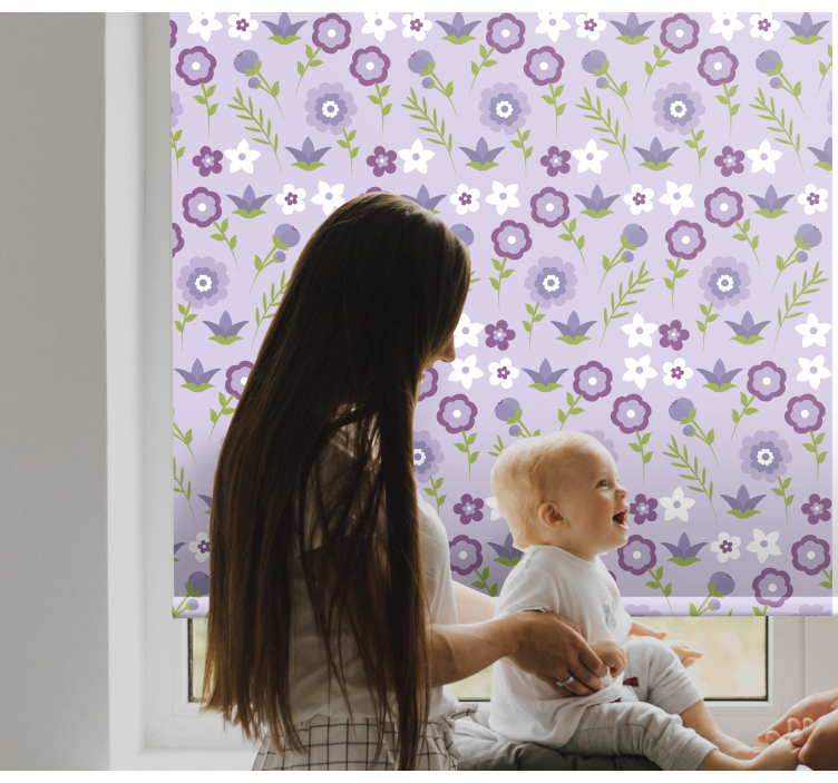 Floral Pattern Harmony flower blind - TenStickers