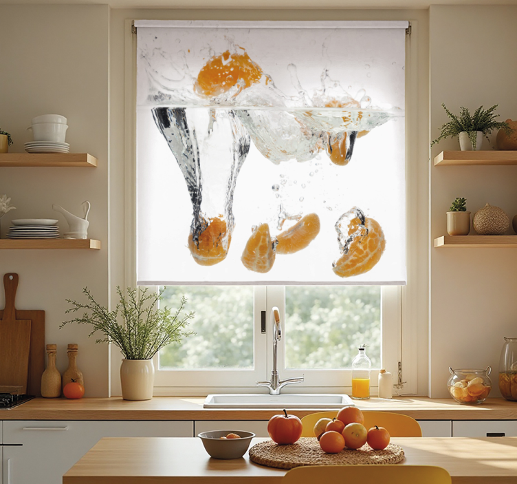 Fruits in water  kitchen blind - TenStickers