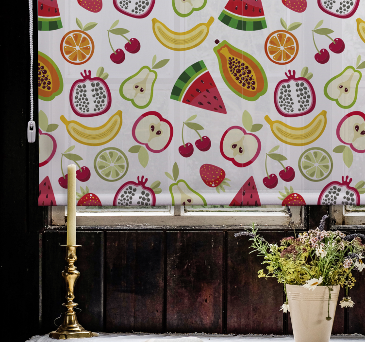 Fruity Pattern Design fruit and vegetable blind - TenStickers