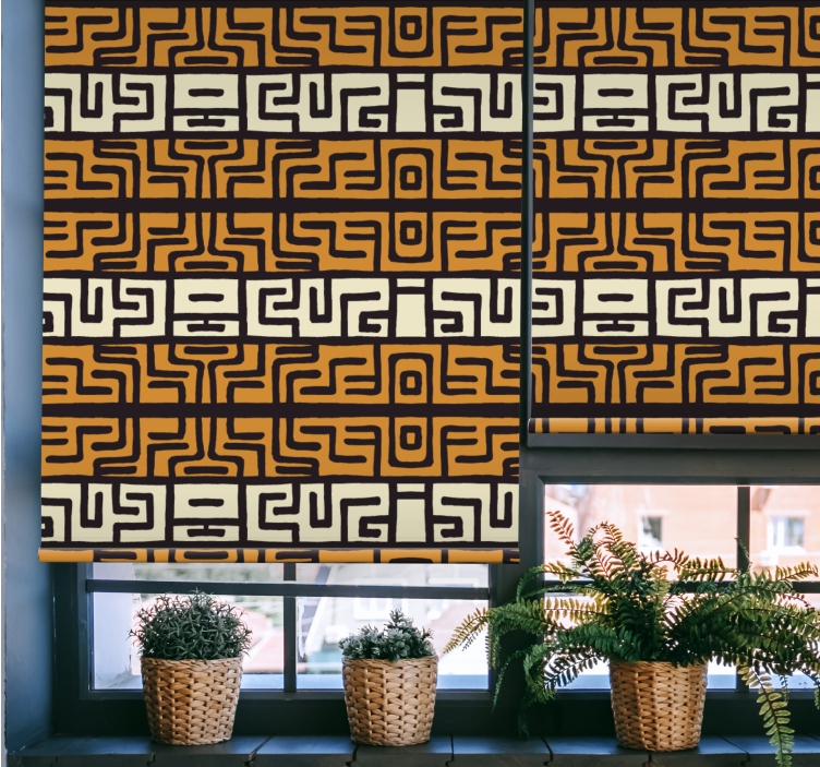Geometric Arrangement Blend texture and pattern blind - TenStickers