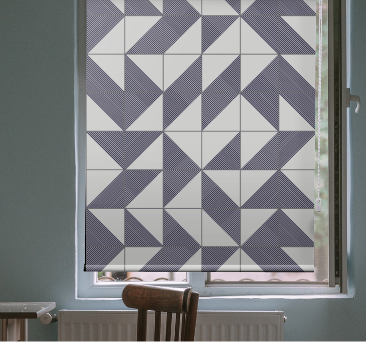 Geometric Patterned Harmony modern blind - TenStickers