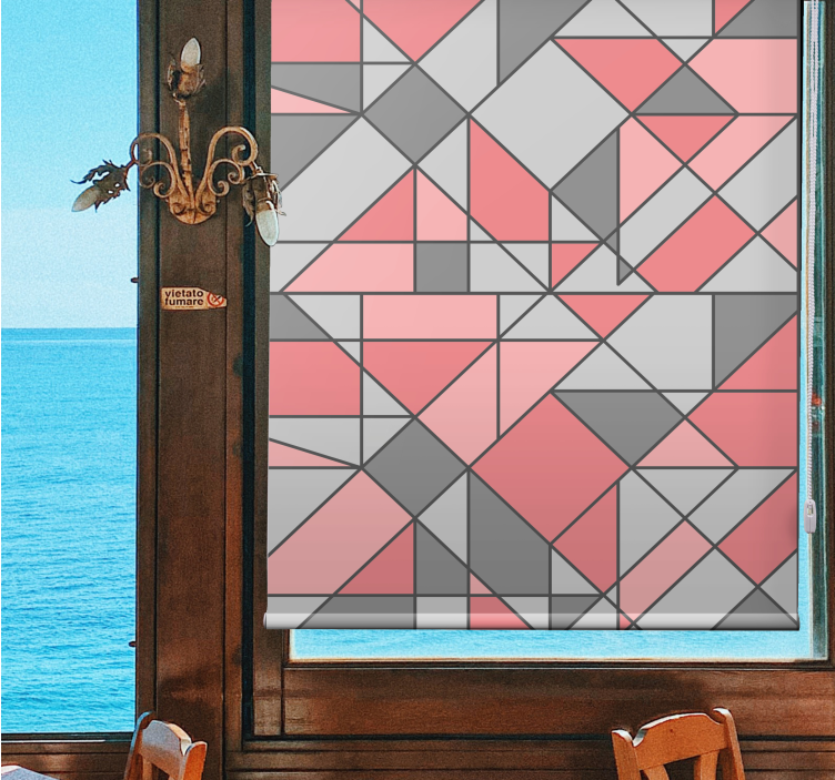 Geometric Shape Arrangement texture and pattern blind - TenStickers