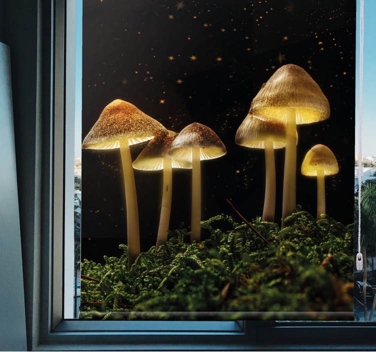 Glowing mushrooms in nature other blind - TenStickers