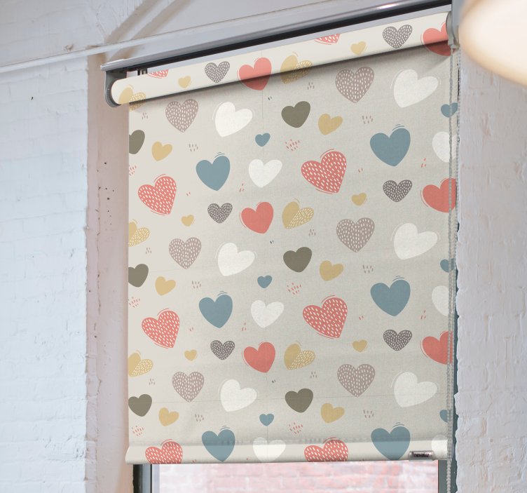 Heart Patterns romantic blind - TenStickers