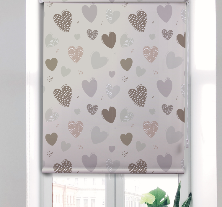 Gray Pattern romantic blind - TenStickers