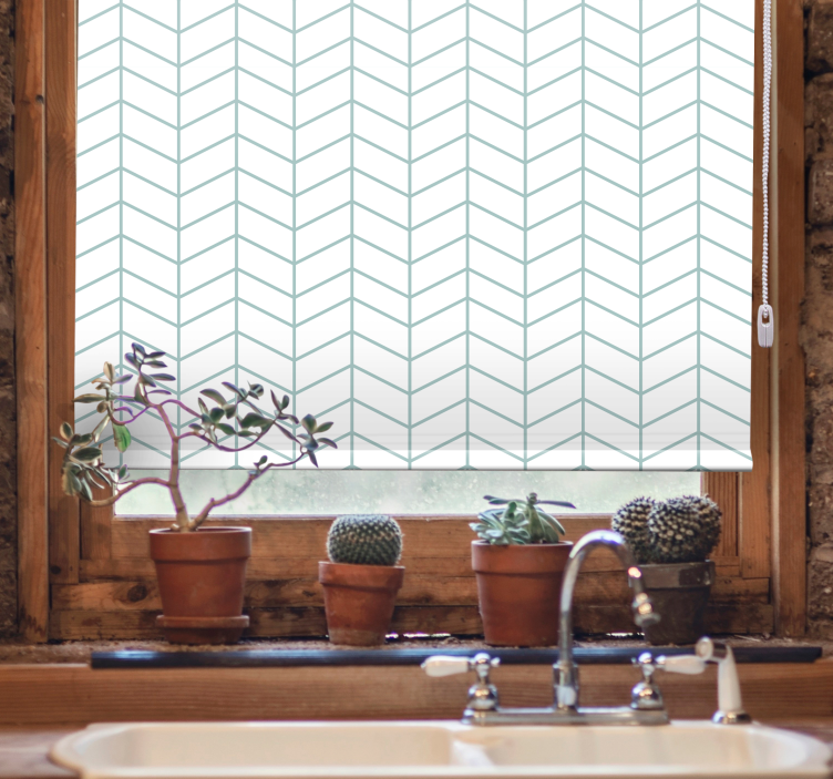 Herringbone Pattern elegant blind - TenStickers