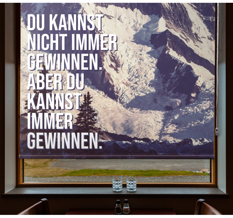 Immer Gewinnen Mountain Peaks Office blind - TenStickers