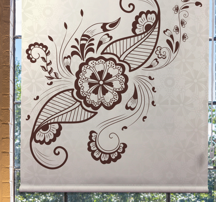 Intricate Floral Motif flower blind - TenStickers