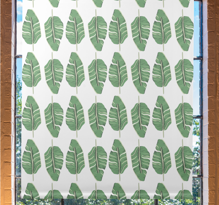 Leaf Pattern Motif flowers and plant blind - TenStickers