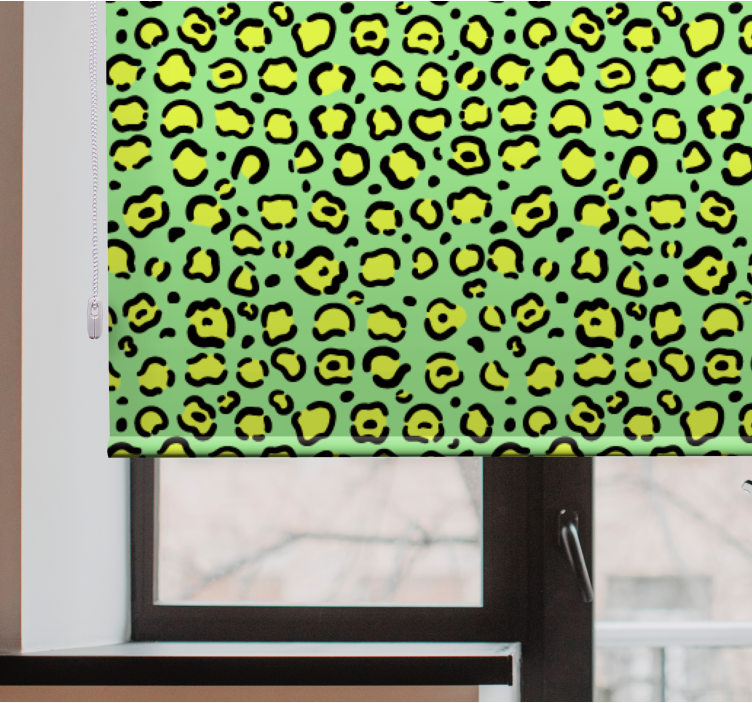 Leopard Dot Print animal roller blind - TenStickers