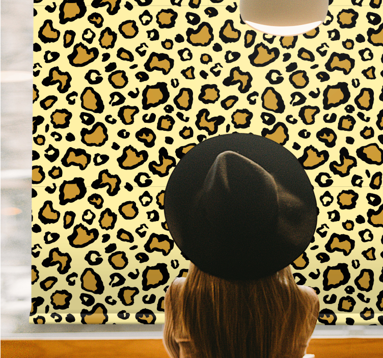 Leopard Spot Theme animal roller blind - TenStickers