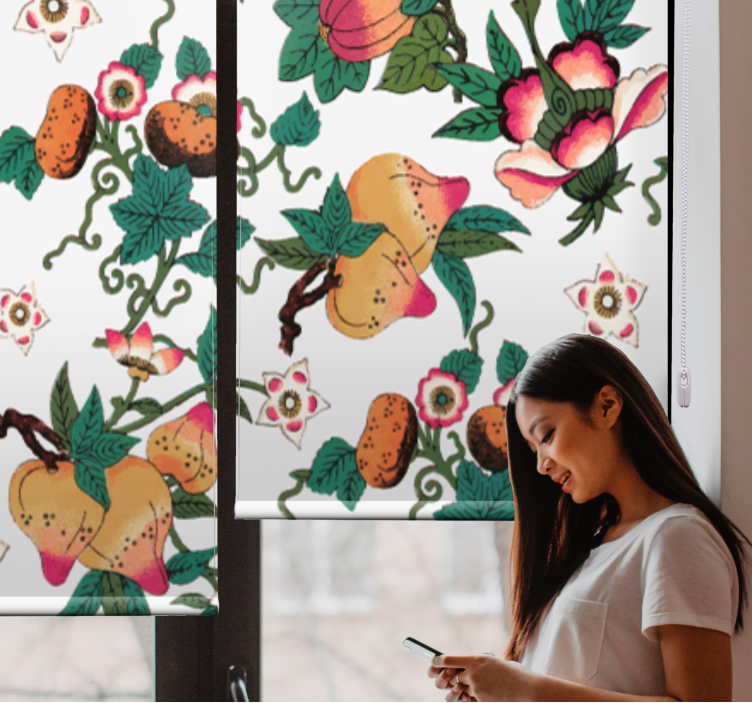 Lush fruit and floral flowers and plant blind - TenStickers