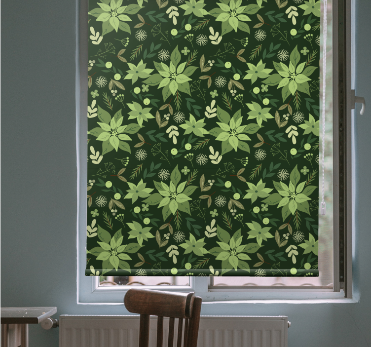 Lush Green Flora flowers and plant blind - TenStickers