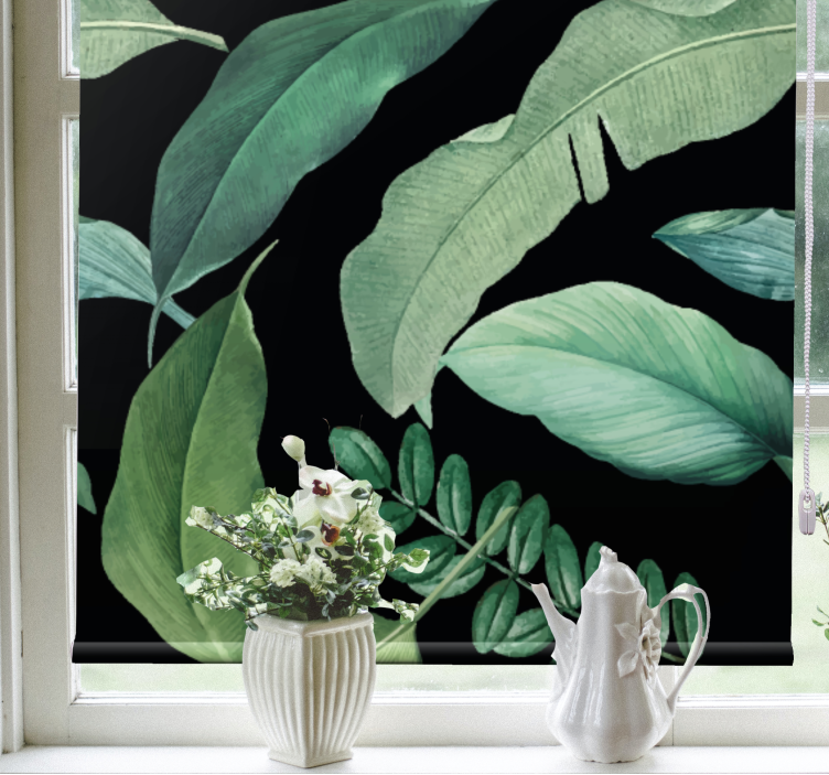 Lush Greenery Design flowers and plant blind - TenStickers