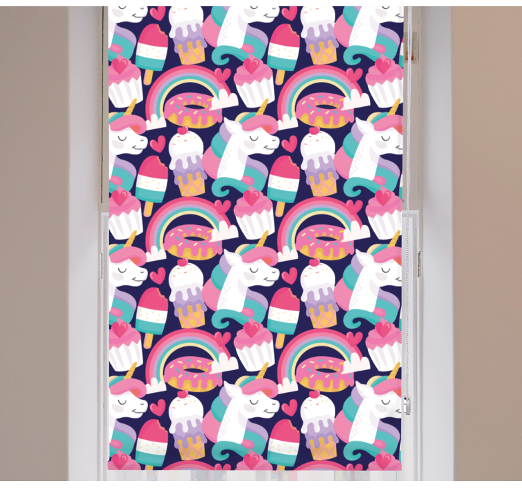 Magical Creature Pattern funky roller blind - TenStickers