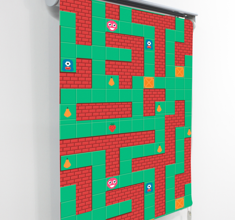 Maze Creature Adventure funky roller blind - TenStickers