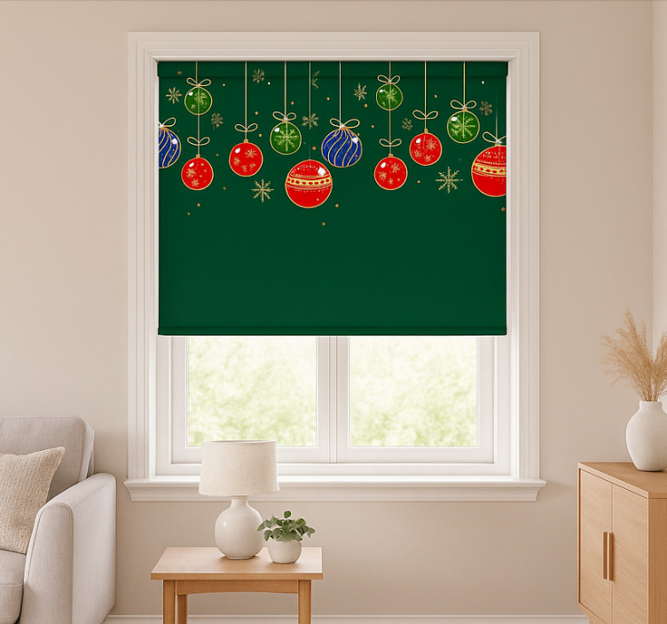 Minimalist Bauble Lights living room blind - TenStickers