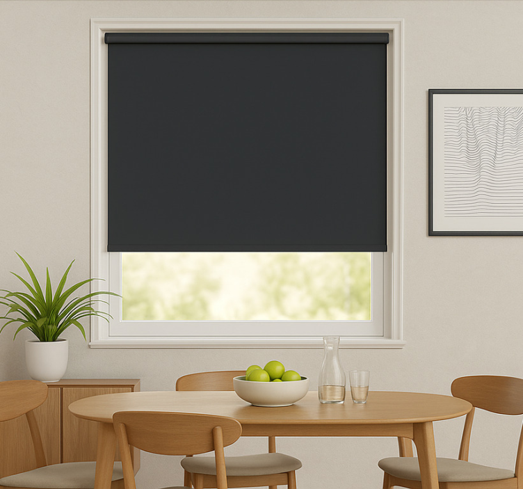 Monocolour blackout effect  dining room blind - TenStickers