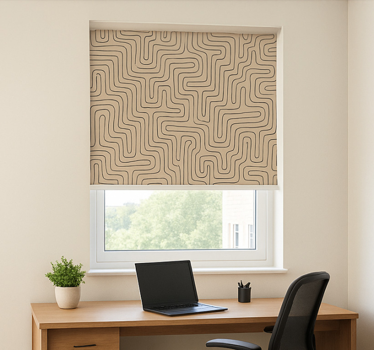 Office blind in calming beige - TenStickers