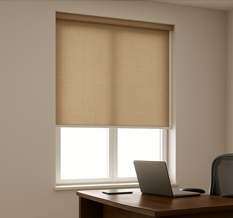 Office blind in cozy beige - TenStickers