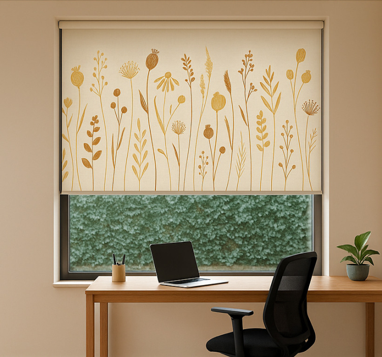 Office blind trendy must-have beige - TenStickers