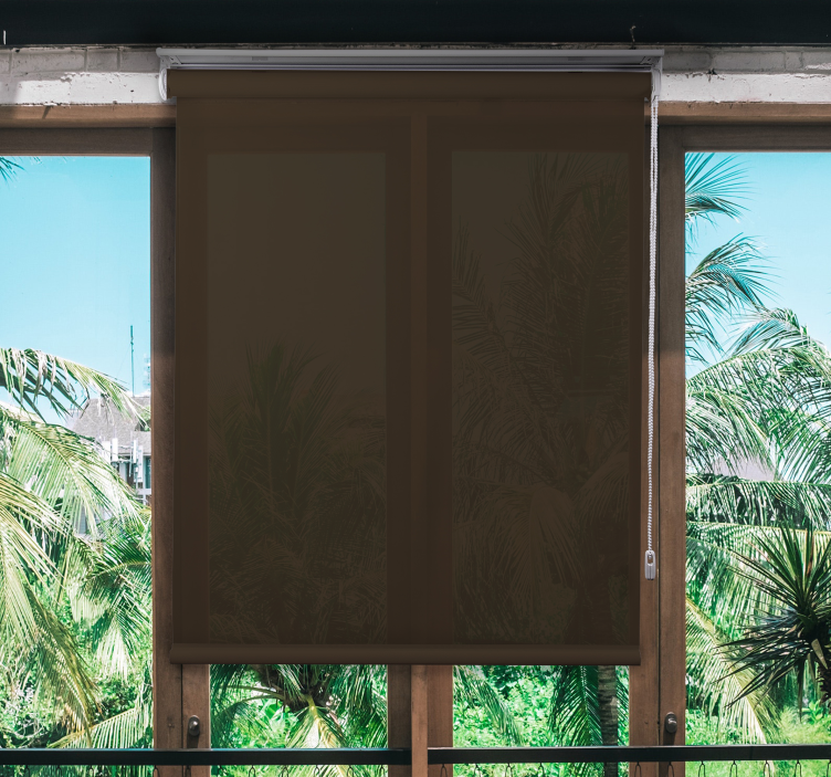 Opaque Simplicity brown blind - TenStickers